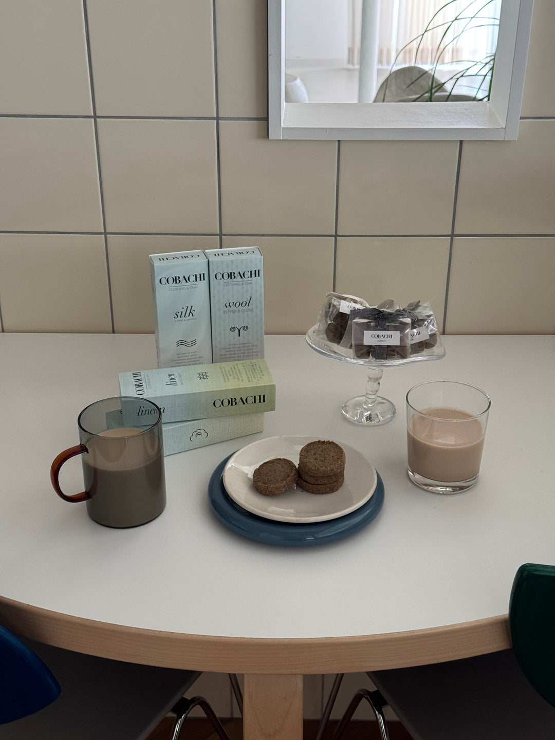 cotton chai cookie & chai set