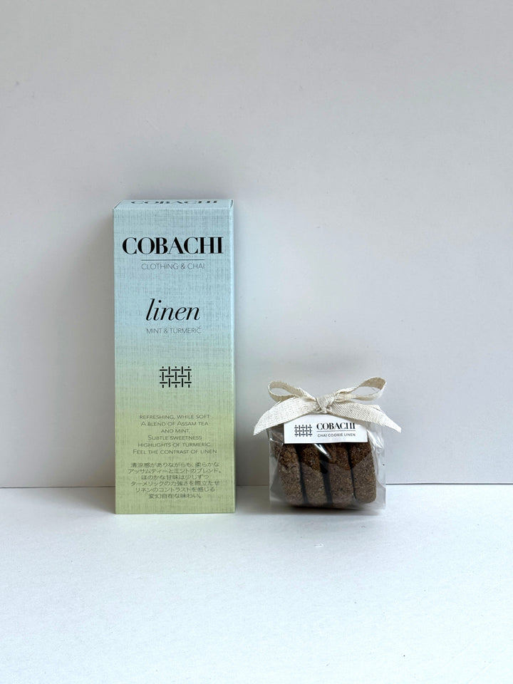linen chai cookie & chai set